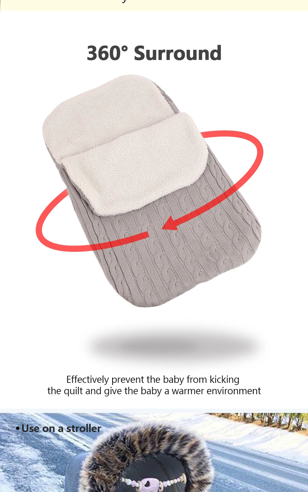 Baby Blanket & Swaddling Newborn Thermal Soft Fleece