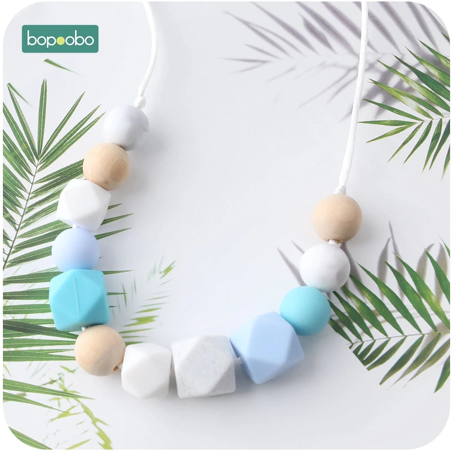 1pc Baby Teething Silicone Necklace