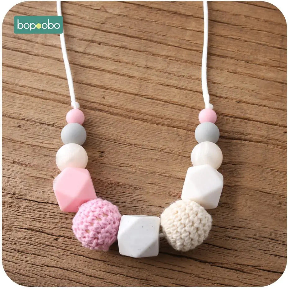 1pc Baby Teething Silicone Necklace