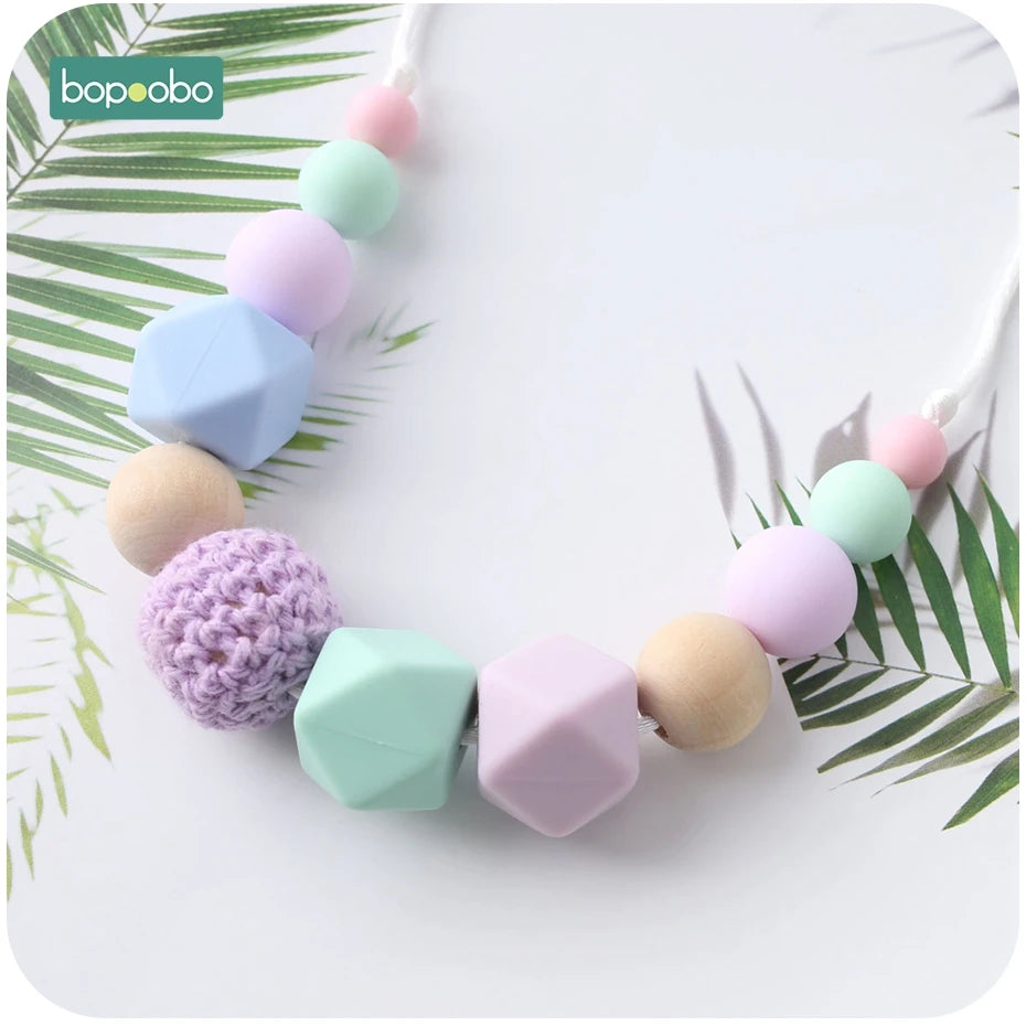 1pc Baby Teething Silicone Necklace