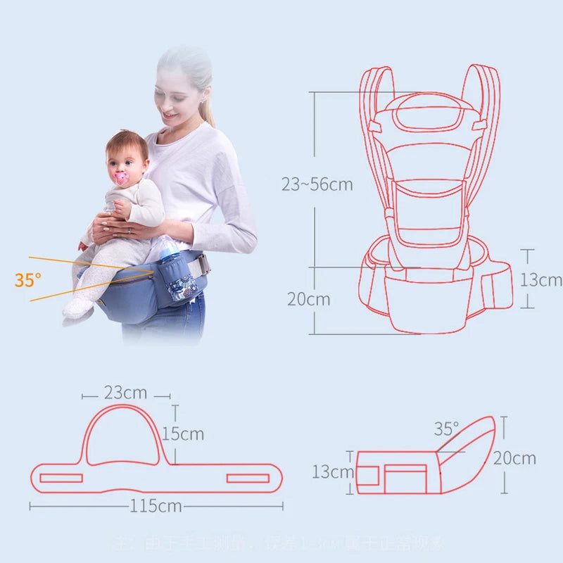 Ergonomic Baby Carrier Backpack Infant Baby Hipseat