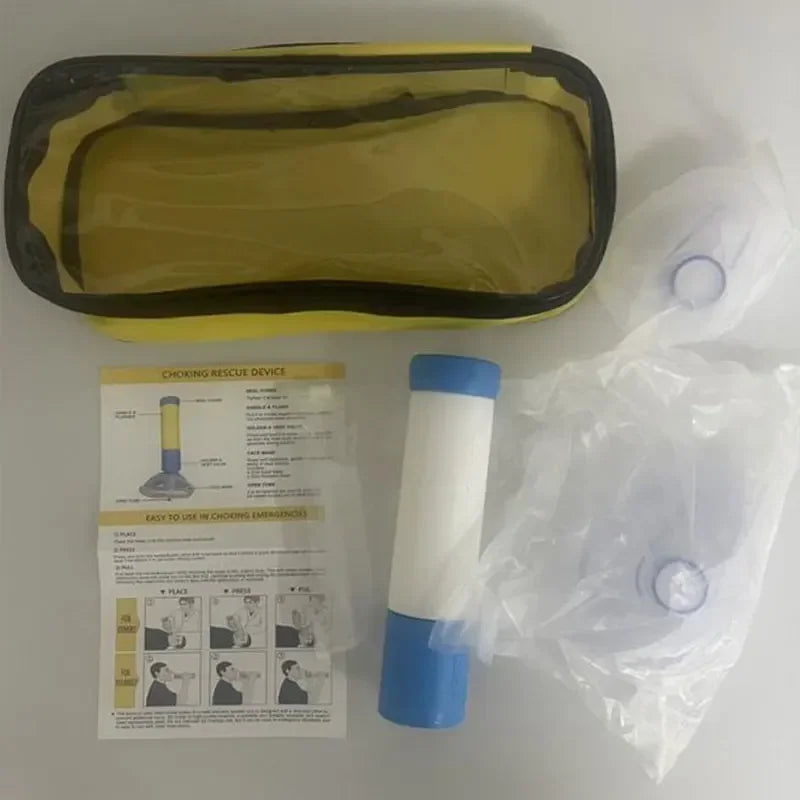 Portable Upgrade First Aid Kit for Kids Adults Choking Emergency Life Saving Suction