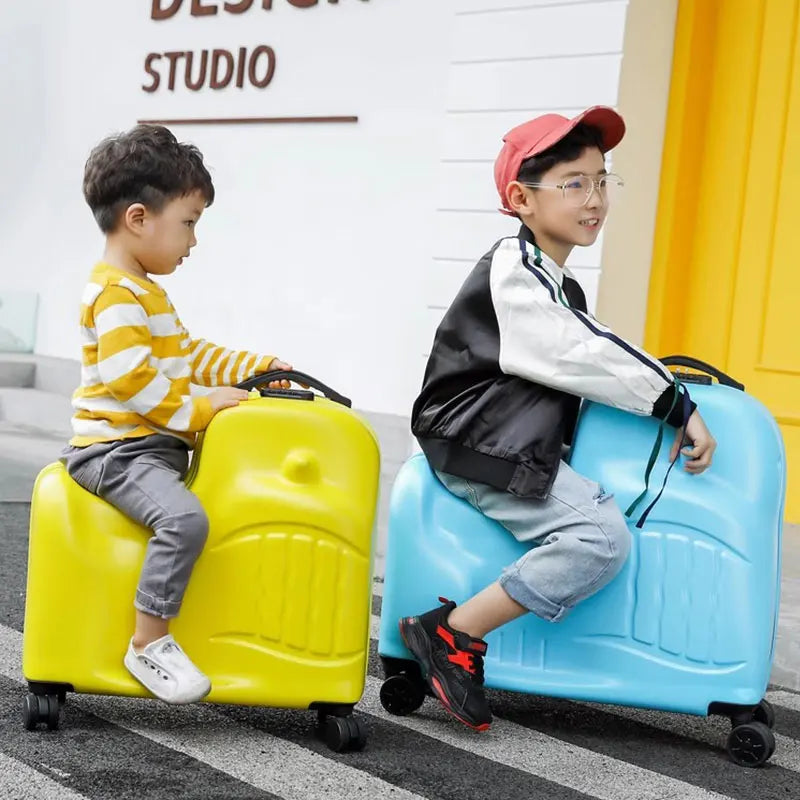 Suitcase for Children Can Sit to Ride on Luggage