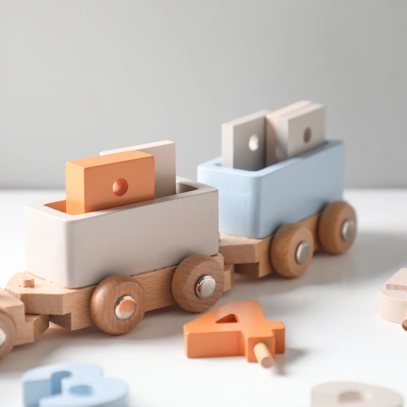 Kids Wooden Montessori Toy Set Children Coffee Machine