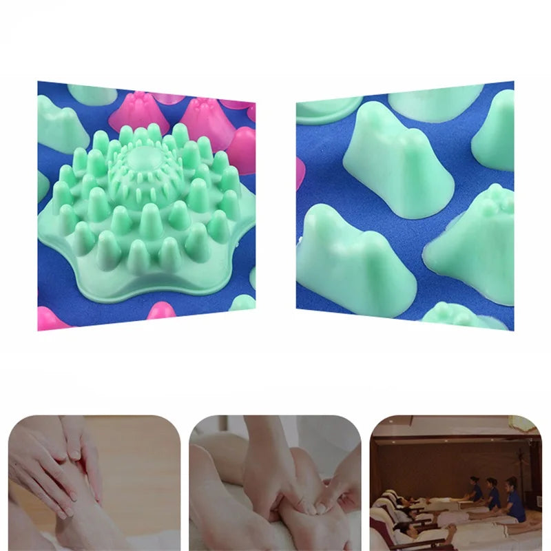 Professional Durable Finger Pressure Plate Reflexology Foot Massage Pad Toe Pressure Blood Circulation Plate Mat For Massager