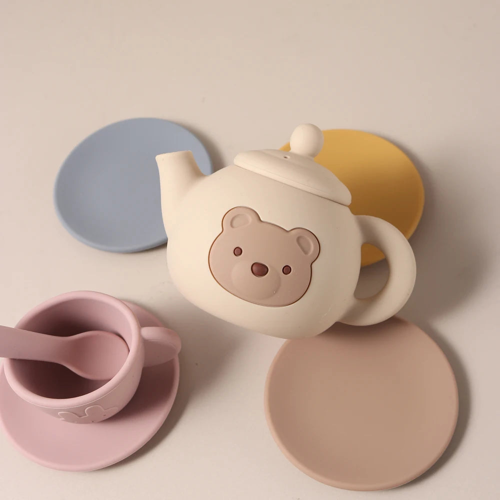 Food grade silicone Tea play Set