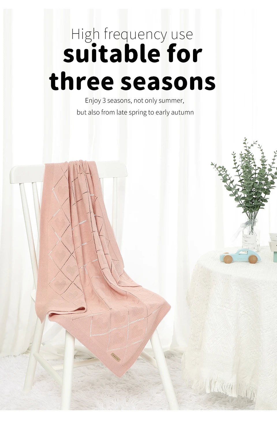 Baby Blankets Super Soft Newborn Cotton 90*70cm