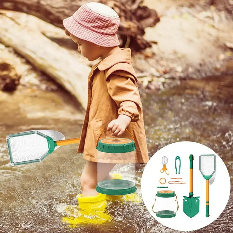 Butterfly Catching Kit Retractable Critter Catcher Kids Butterfly Catcher Versatile Butterfly Catcher Toy Kids Adventure Kit For