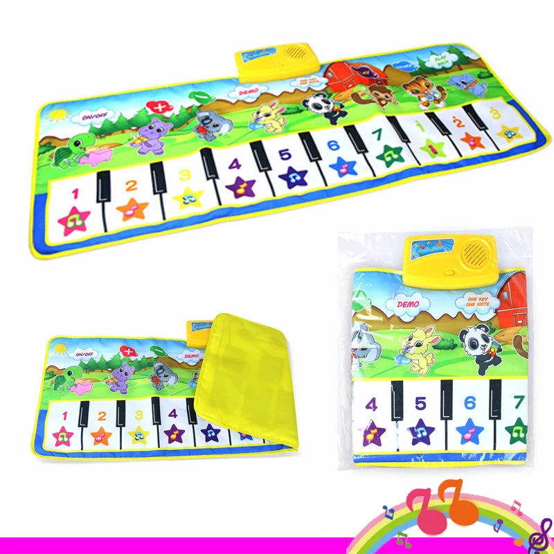 Piano Mat for Kids Children Fitness Keyboard Play Music Carpet