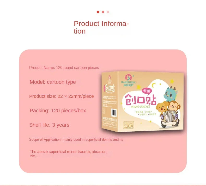 120pcs Cute Cartoon Medical Patch Waterproof
