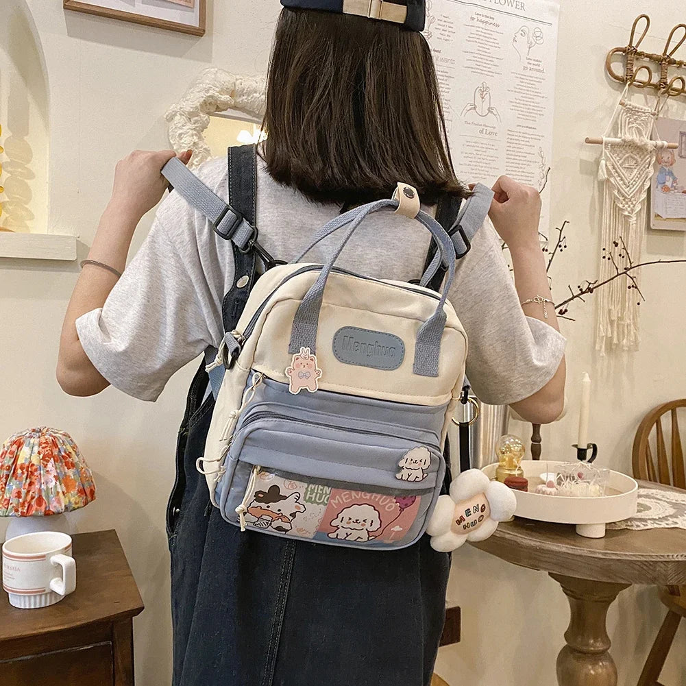 Casual Fashion Laptop Mochil 10.23x9.44x3.54in Kawaii School Backpack Japanese Style Backpack for Travel Shopping Student School