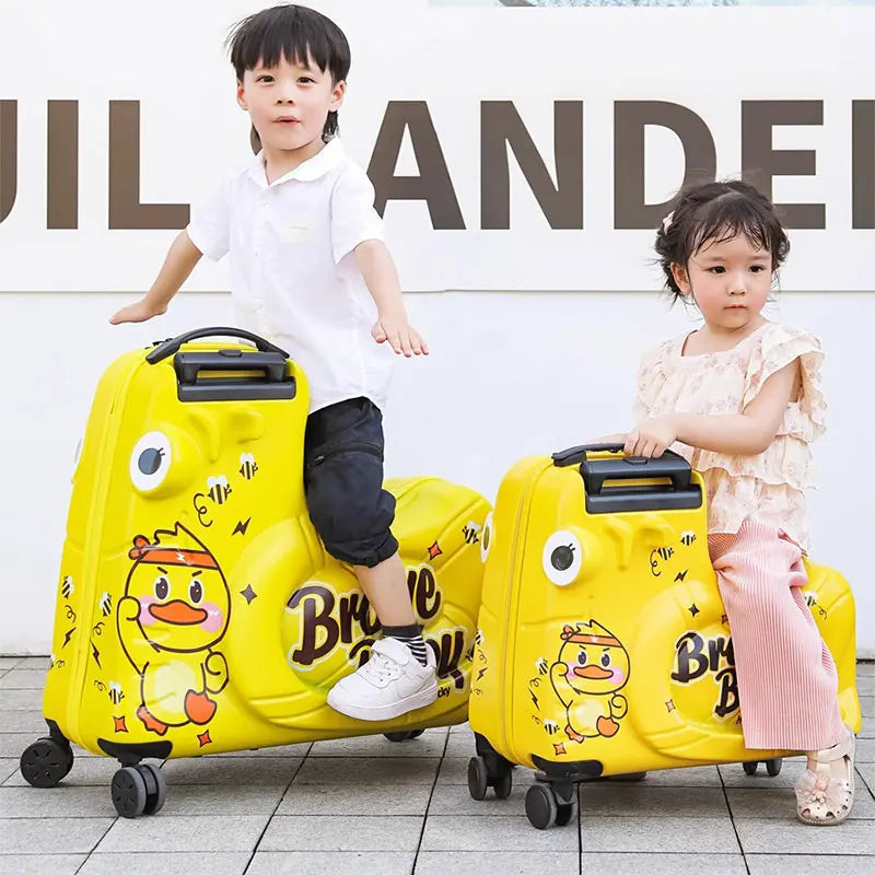 Suitcase for Children Can Sit to Ride on Luggage