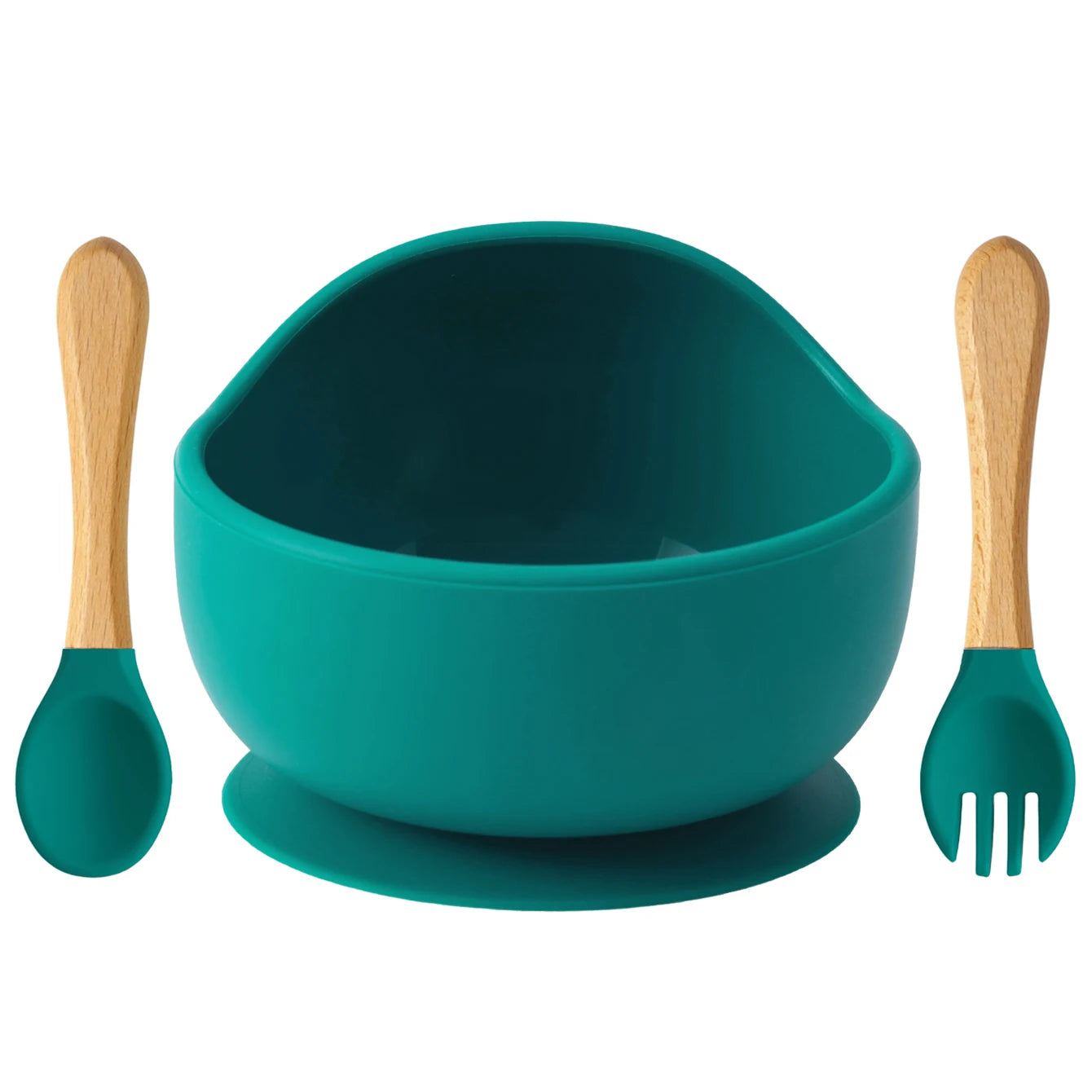 Color Kids 3PCS Silicone Baby Feeding Set