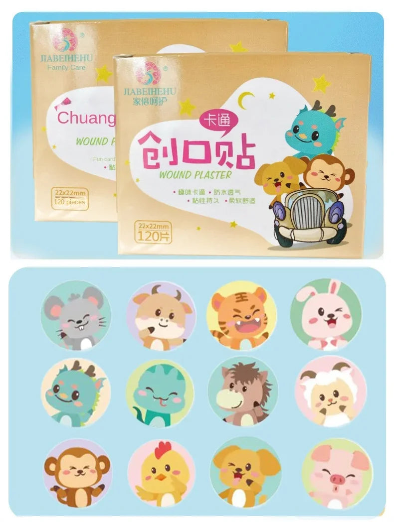 120pcs Cute Cartoon Medical Patch Waterproof