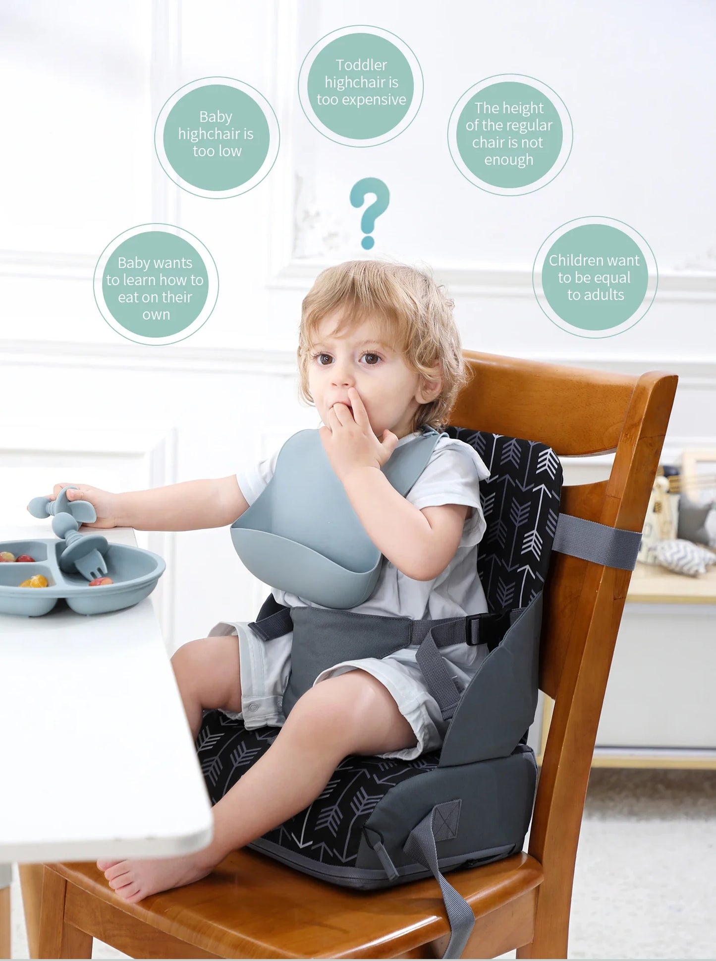 Portable Foldable Anti slip Children's Seat