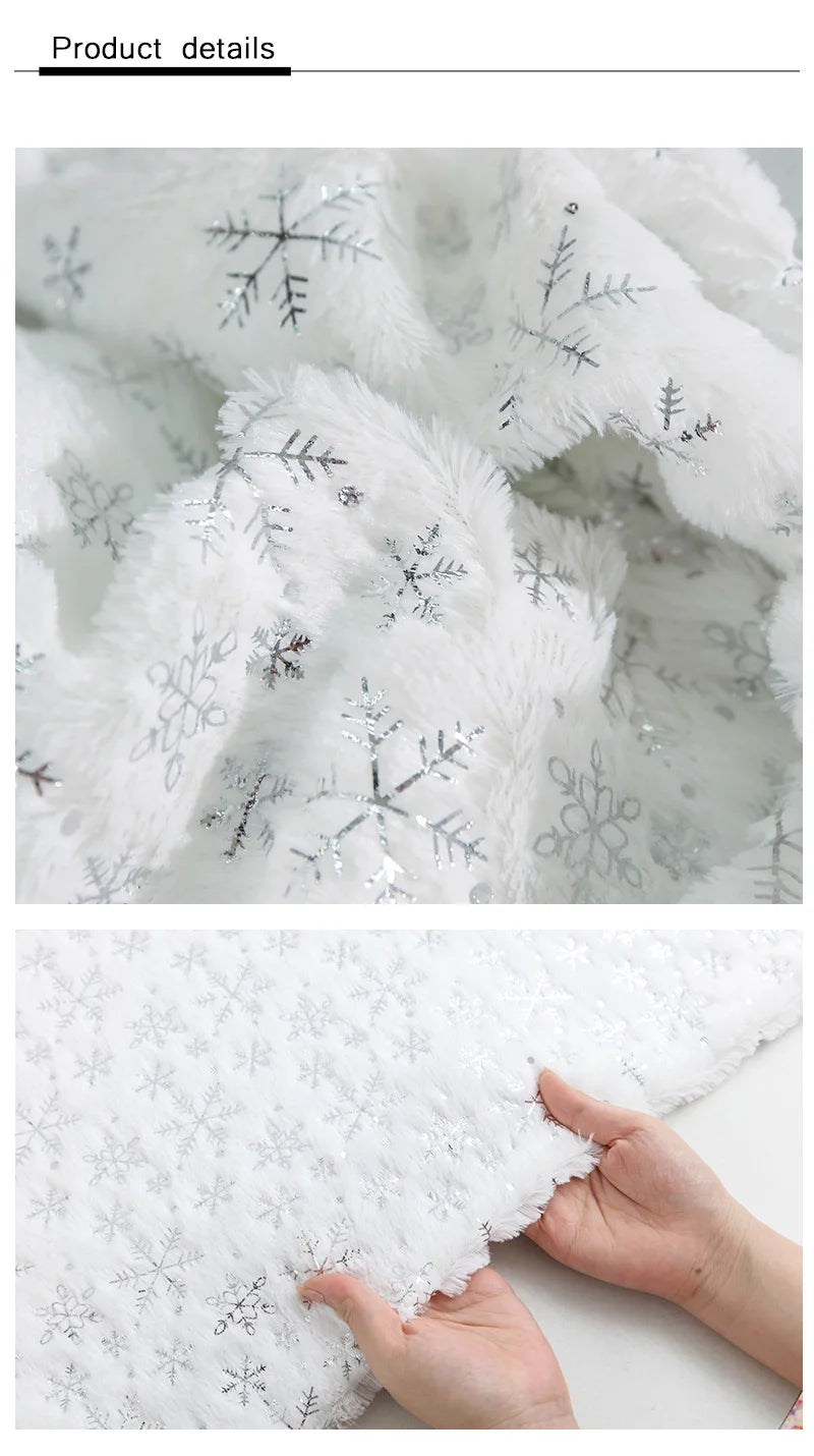 150x50cm Christmas Plush Fabric Bronzing Winter Coat Pillow Fabric Pet Clothing DIY Sewing Material By Half Meters For Winter