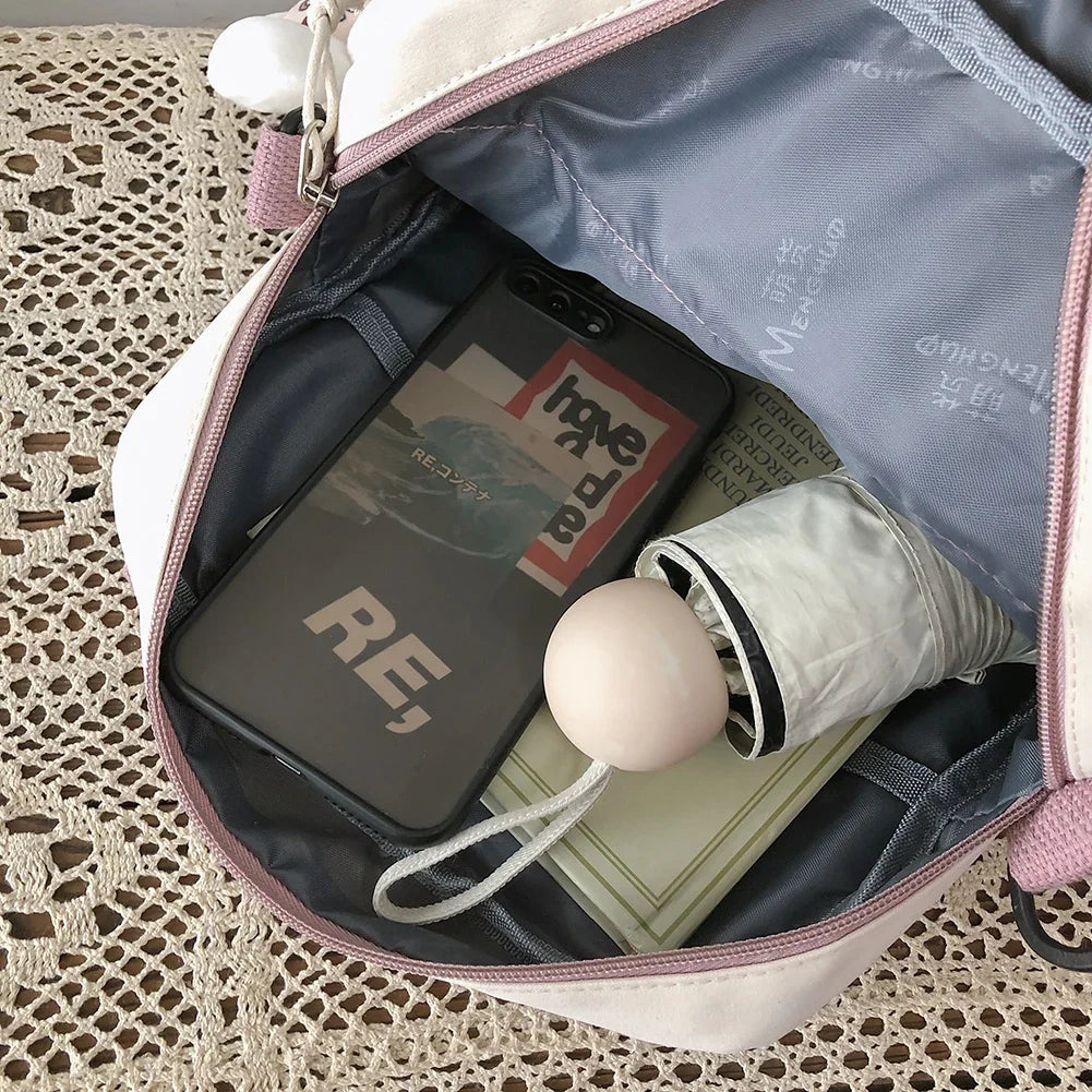 Casual Fashion Laptop Mochil 10.23x9.44x3.54in Kawaii School Backpack Japanese Style Backpack for Travel Shopping Student School