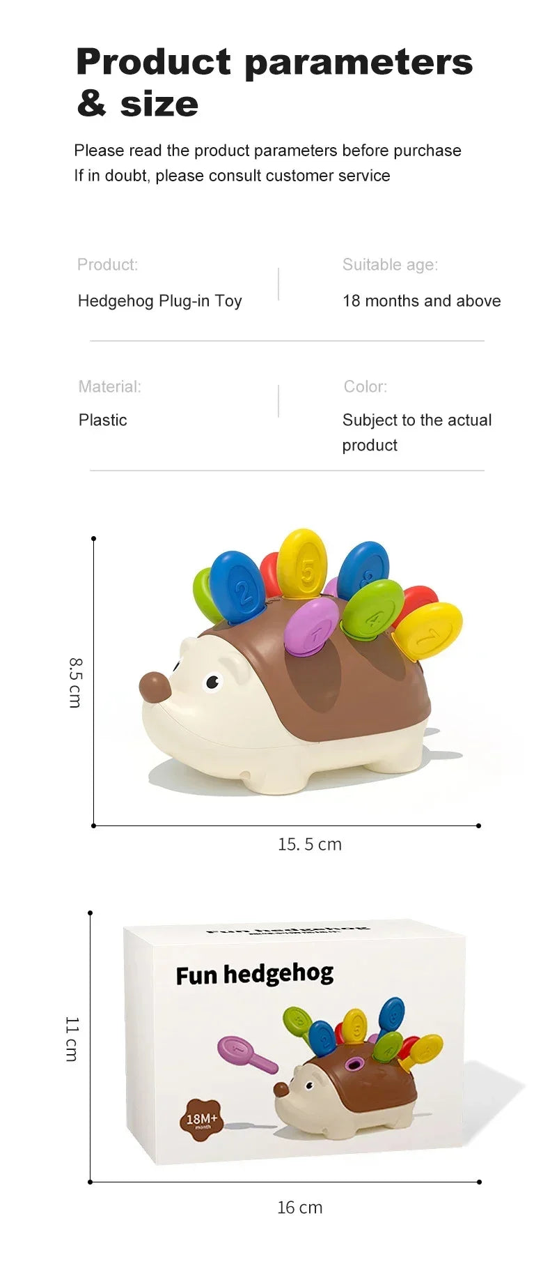 Hedgehog Montessori Educational Toy
