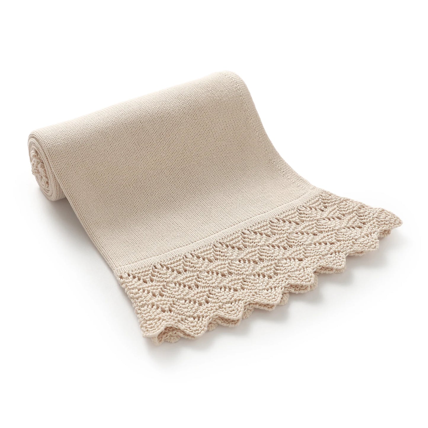 Cotton Baby Blanket Knit Newborn Boys Girls Bedding Quilt Fashion Hollow Out Solid 90*70CM Toddler Swaddle Wrap Super Soft Plaid