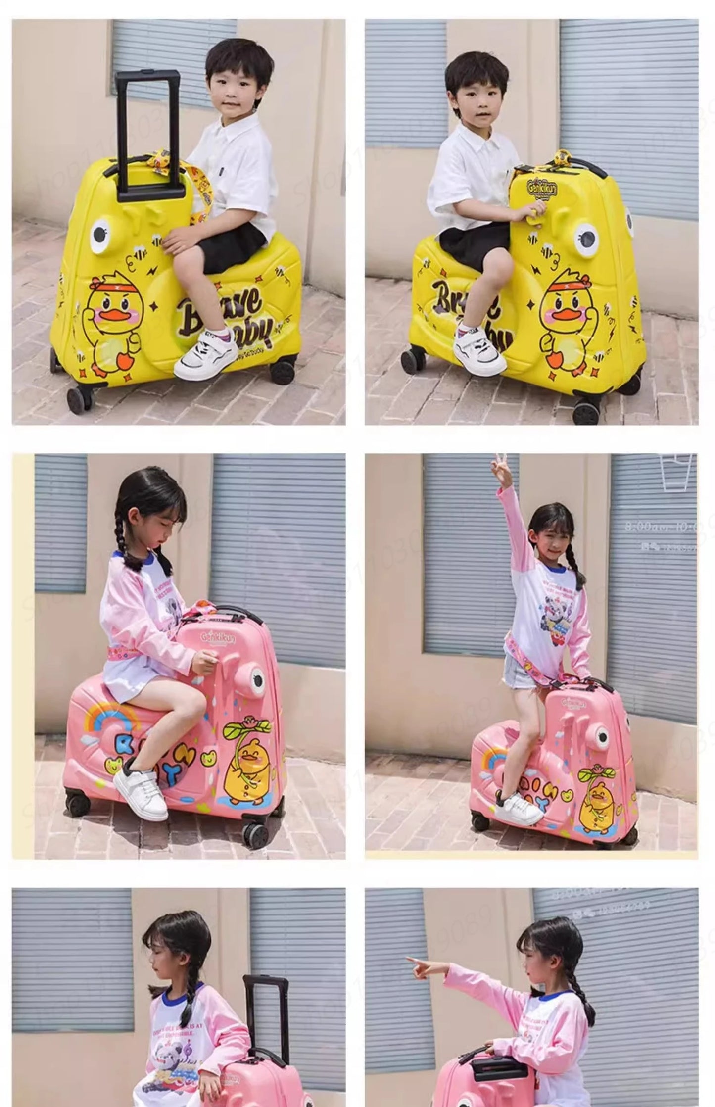Suitcase for Children Can Sit to Ride on Luggage