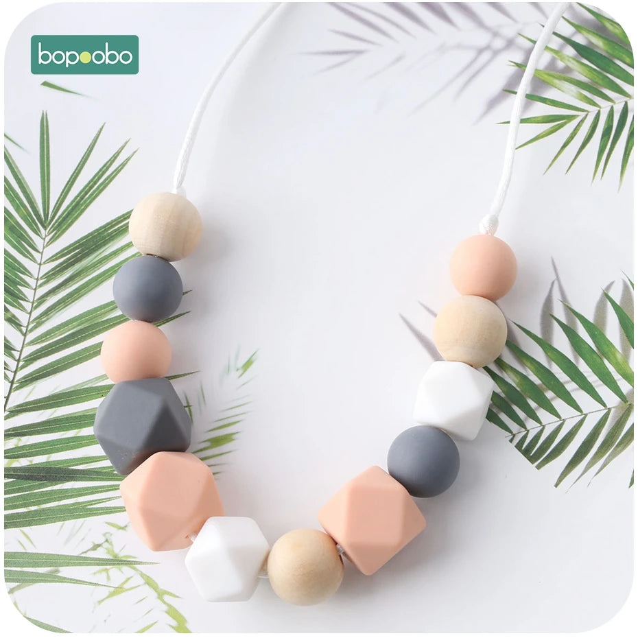 1pc Baby Teething Silicone Necklace