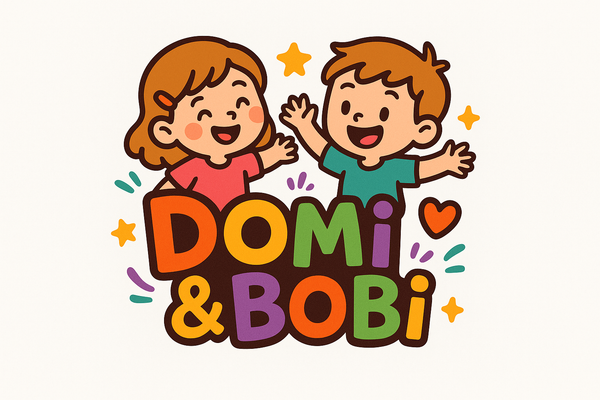 logo for kids Domi and Bobi