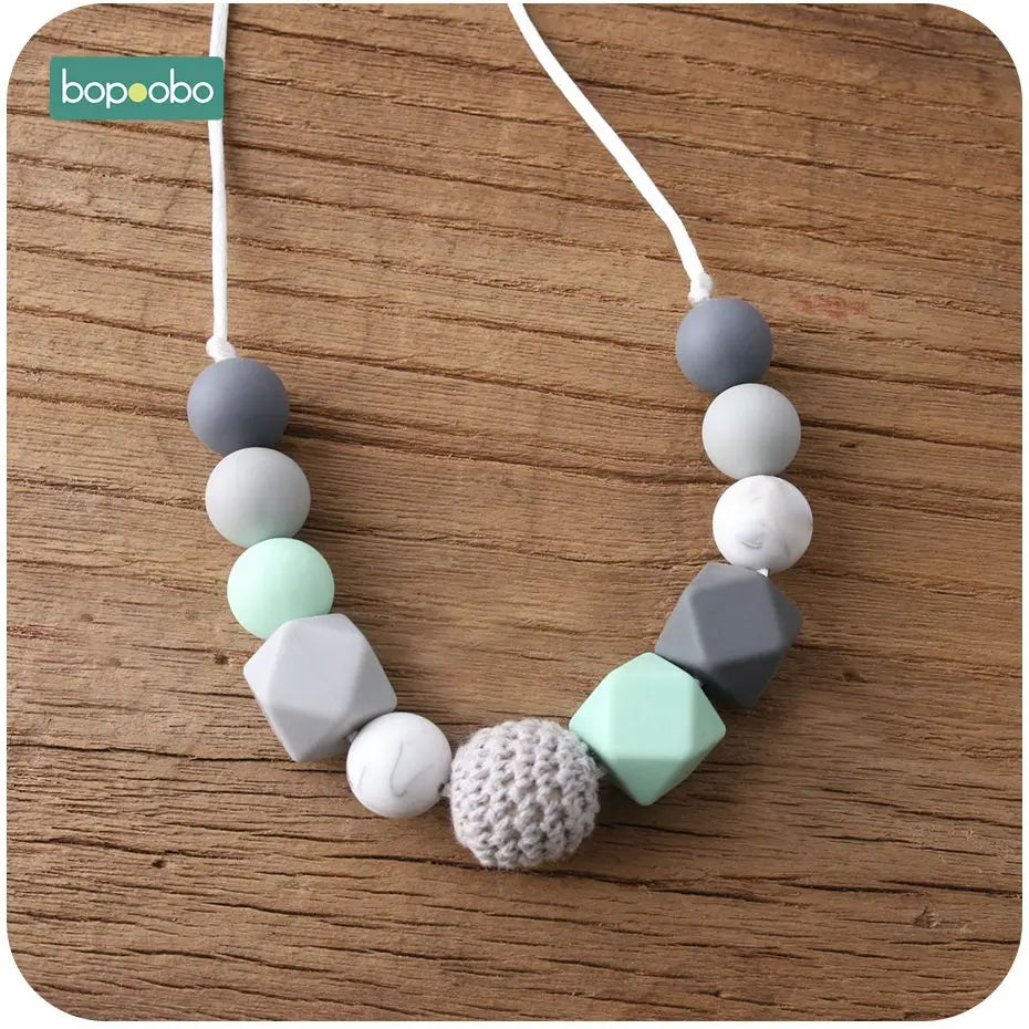1pc Baby Teething Silicone Necklace
