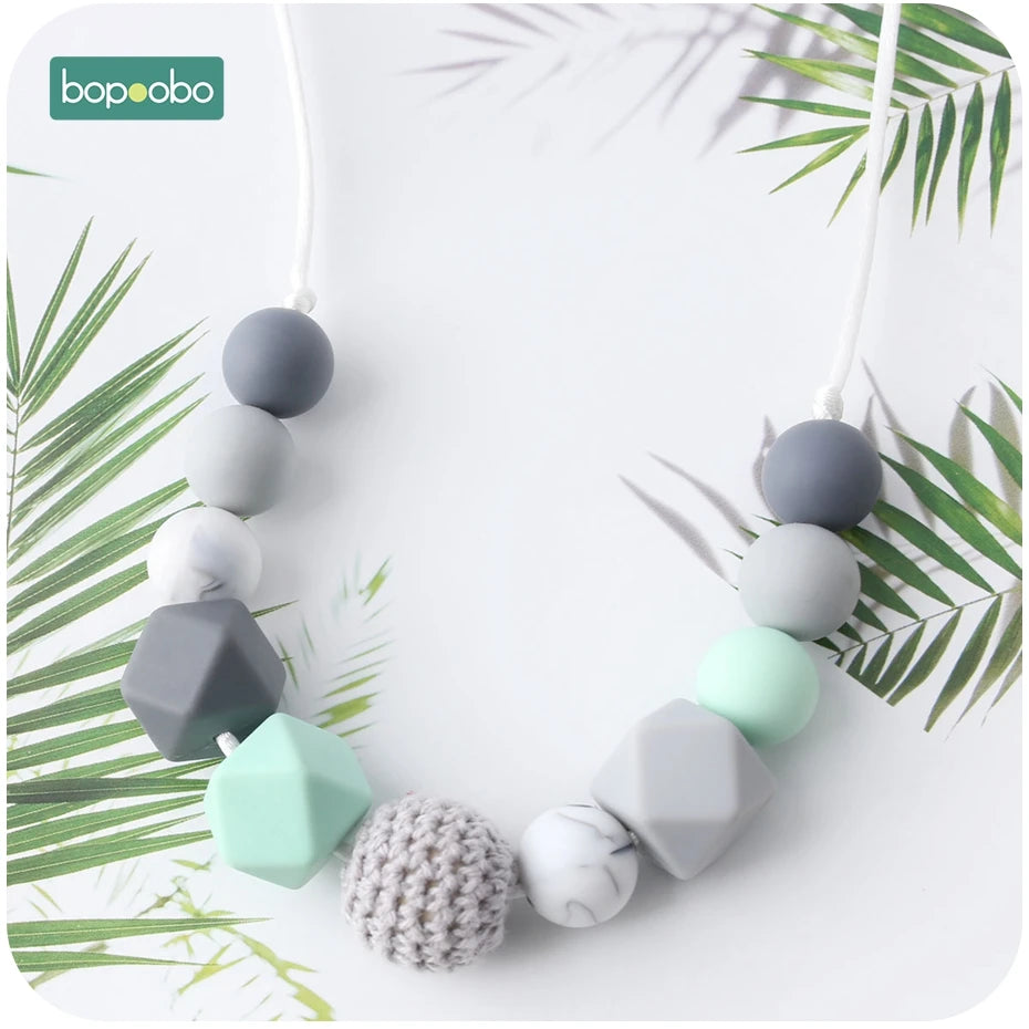 1pc Baby Teething Silicone Necklace