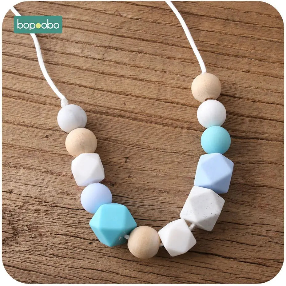 1pc Baby Teething Silicone Necklace