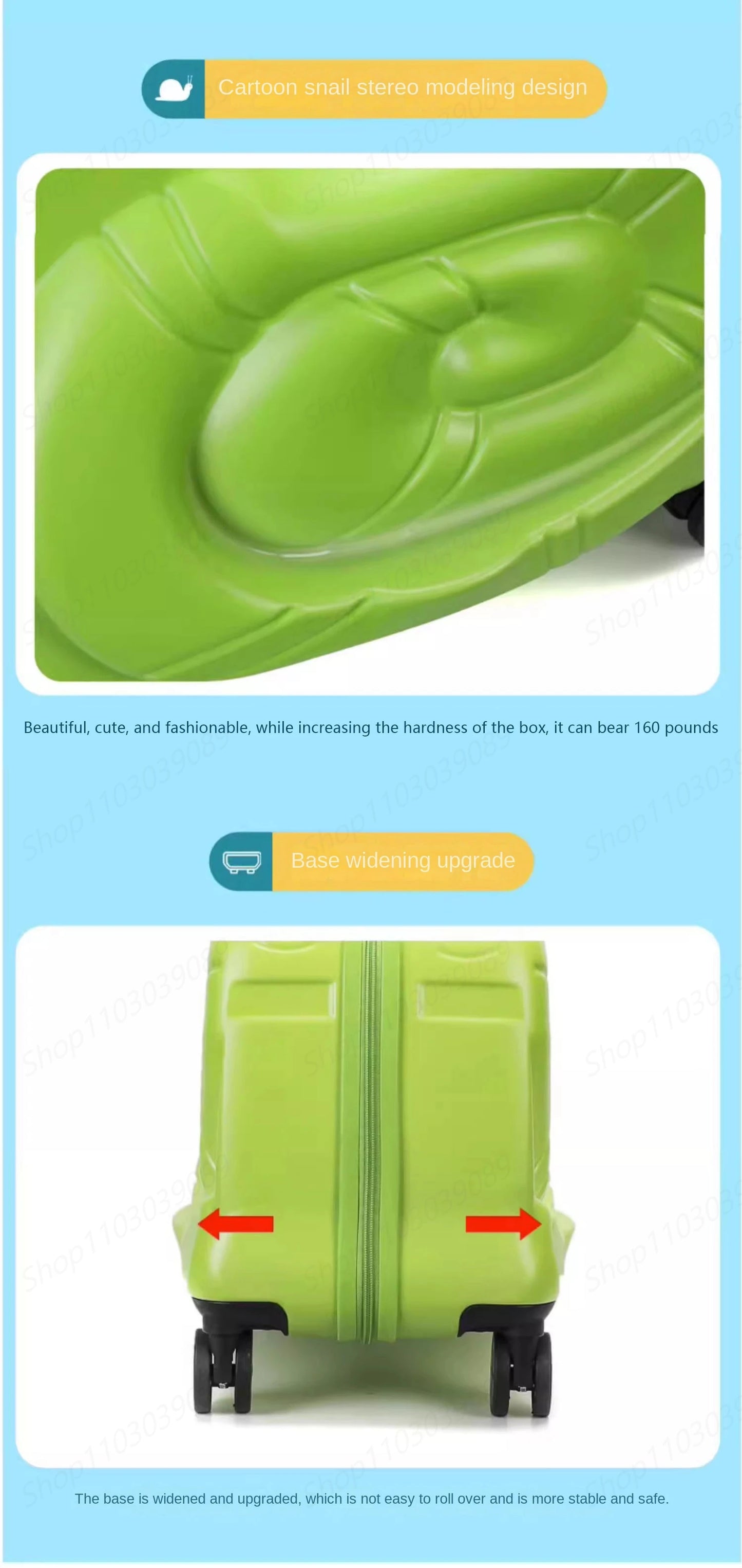 Suitcase for Children Can Sit to Ride on Luggage