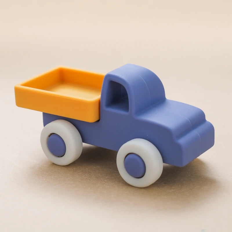 1pc Baby Aircraft Toys Food Grade Silicone Bus Truck