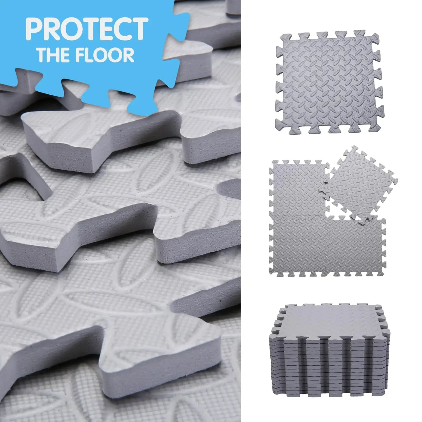 4-20Pcs Colorful Eva Foam Puzzle Mat for Baby Anti-Slip Gym Floor