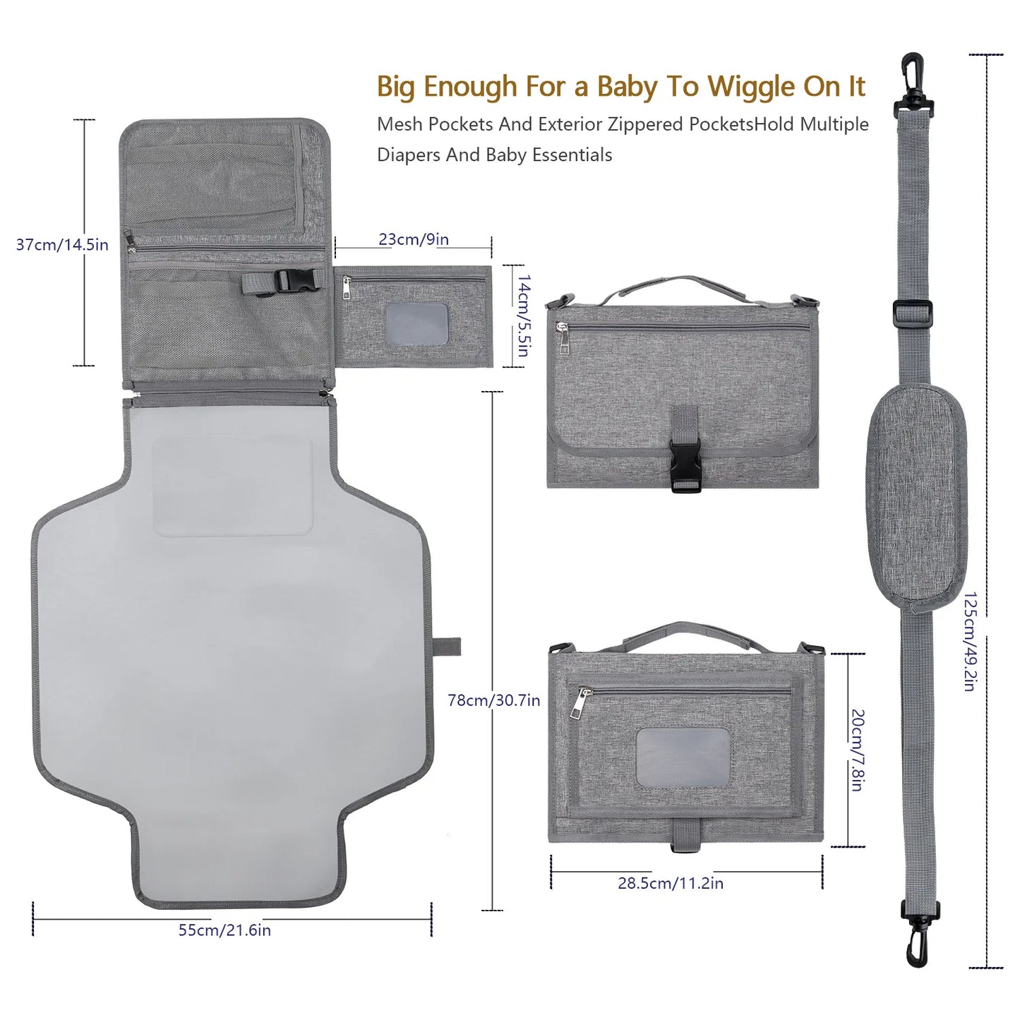 3 in 1 Baby Diaper Pad Waterproof