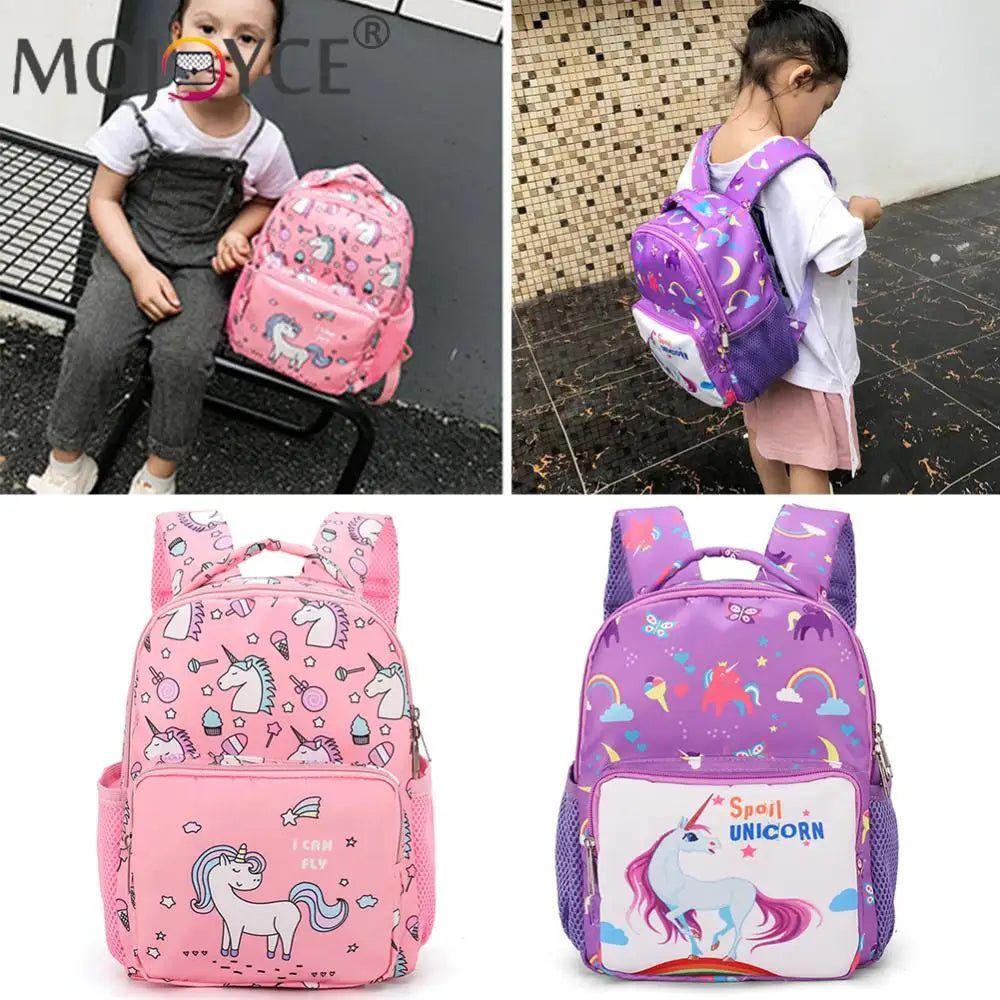 Cute Kindergarten Waterproof Backpack Cartoon Horse Girl Boy School Bags Satchel