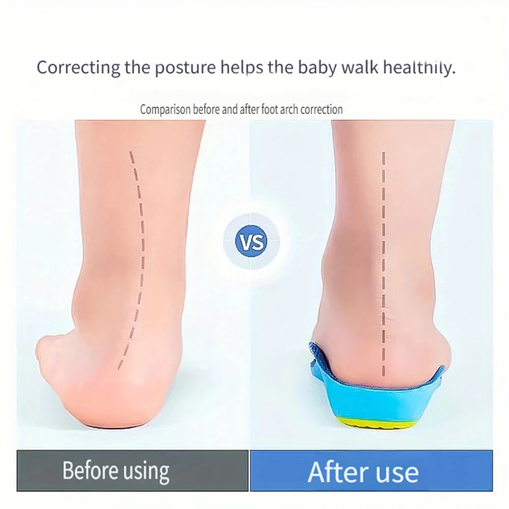 Kids Orthotics Flat Foot High Arch Support Orthopedic Insoles for Children