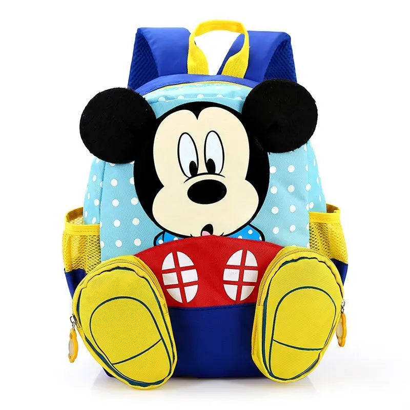 New Mickey Mouse Multiple Pockets Children's Backpack Large Capacity Cute Kindergarten Schoolbag For Boys and Girls