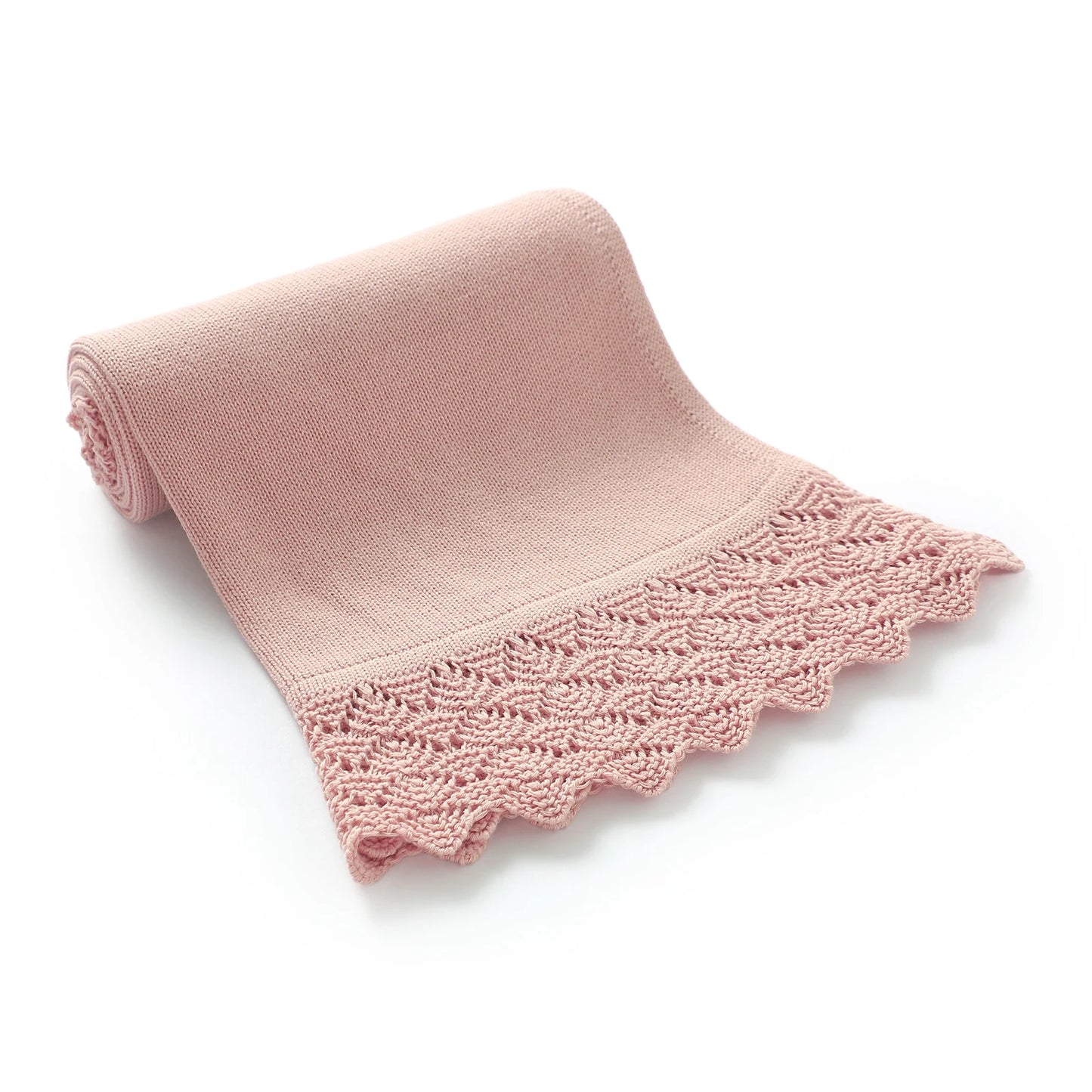 Cotton Baby Blanket Knit Newborn Boys Girls Bedding Quilt Fashion Hollow Out Solid 90*70CM Toddler Swaddle Wrap Super Soft Plaid