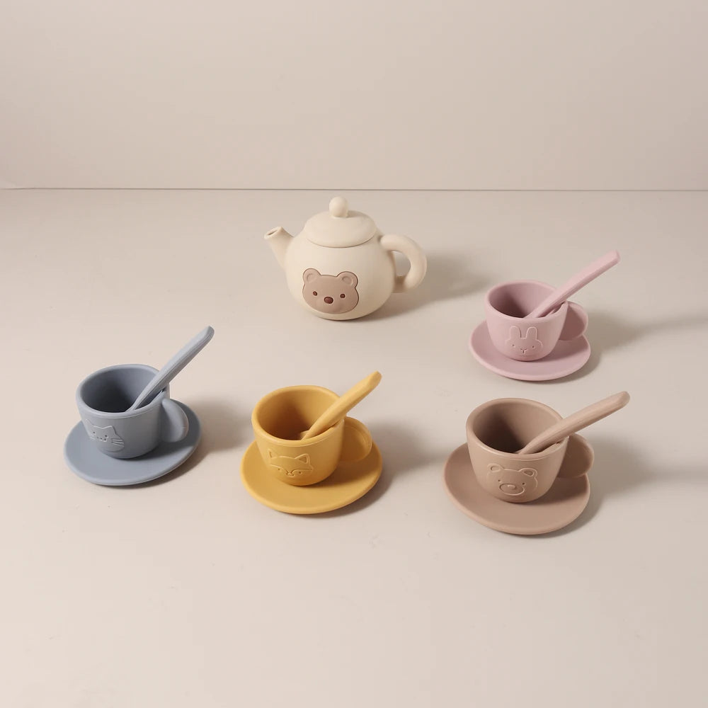 Food grade silicone Tea play Set