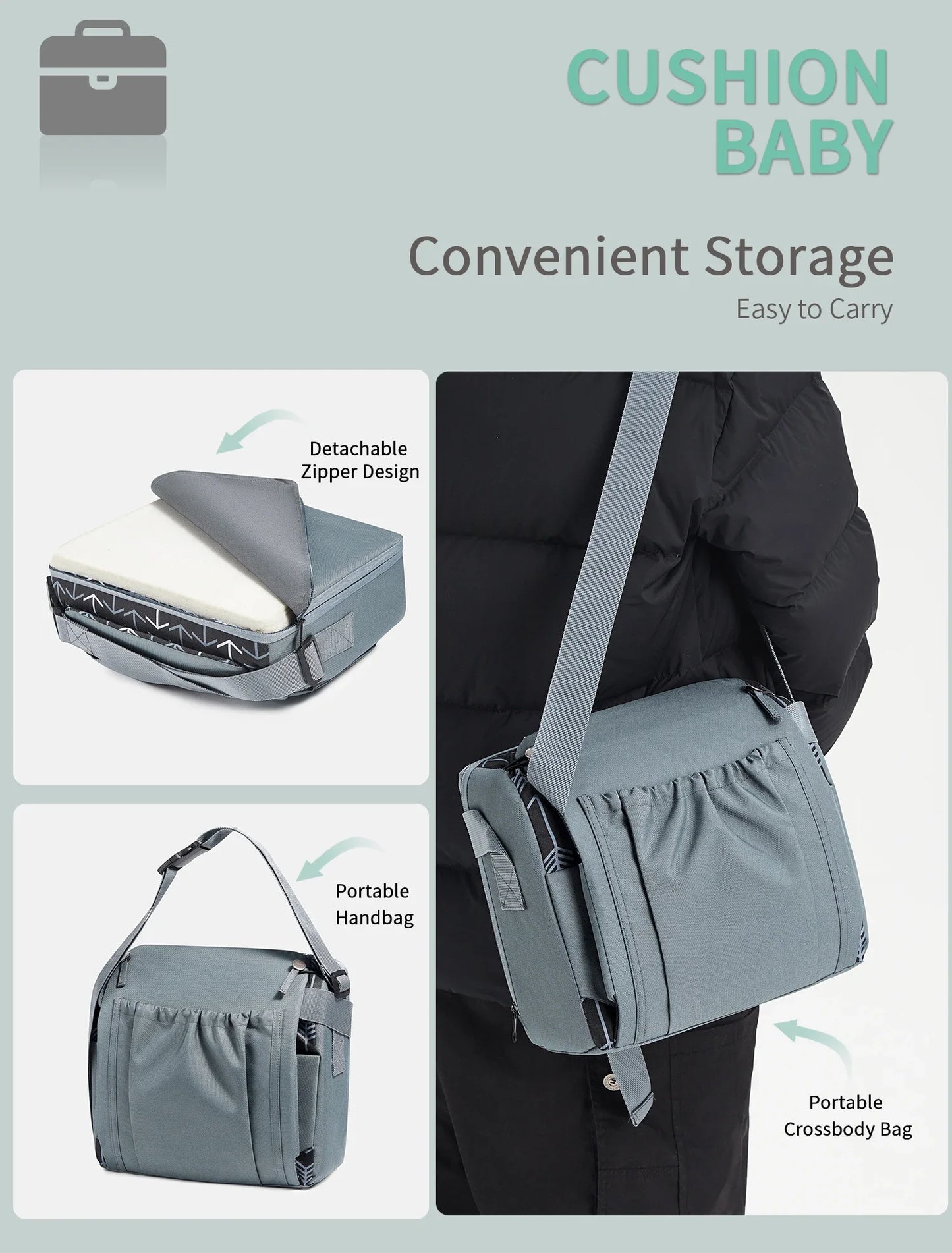 Portable Foldable Anti slip Children's Seat
