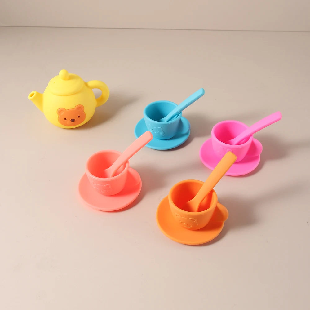 Food grade silicone Tea play Set
