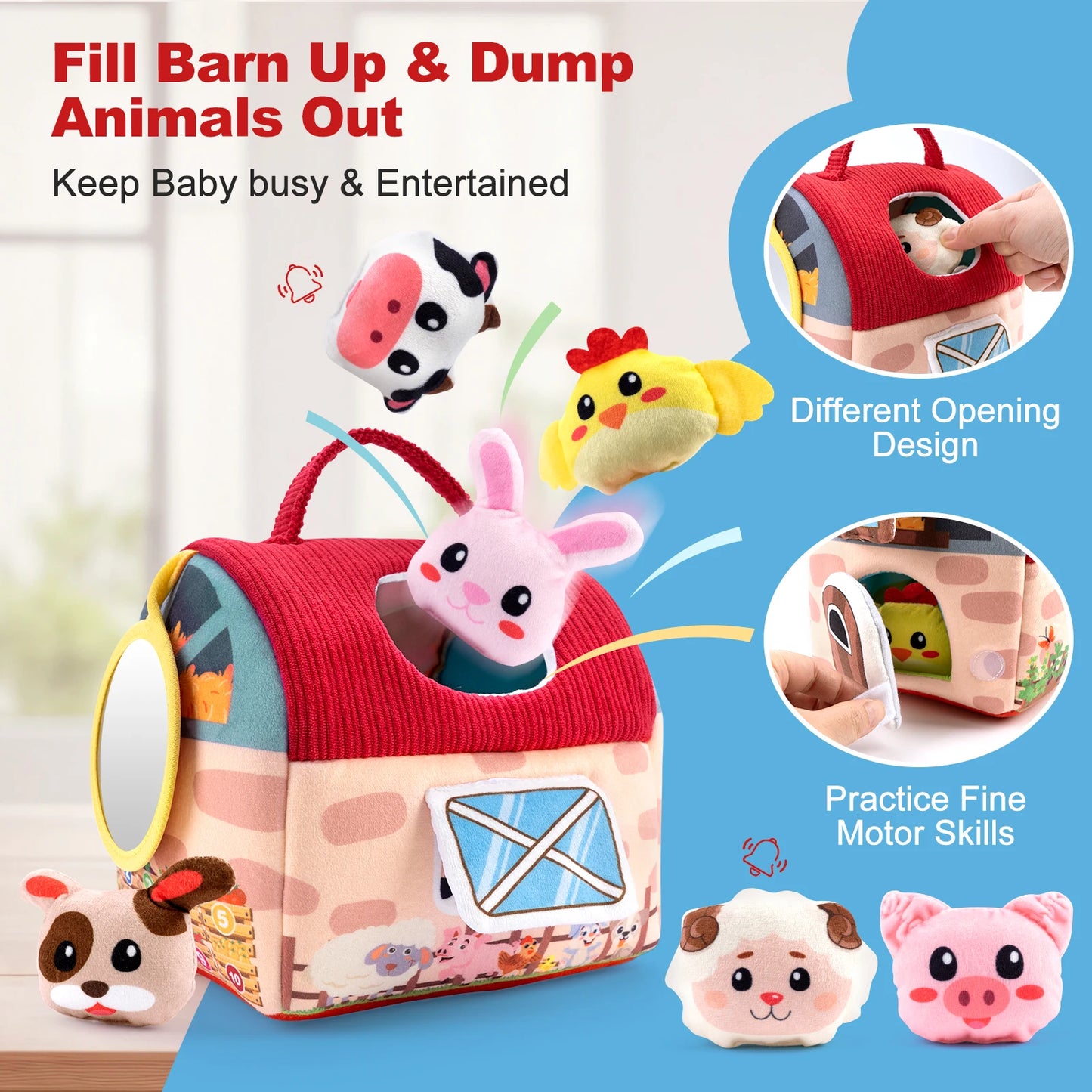 Baby Soft Plush Animals Farm