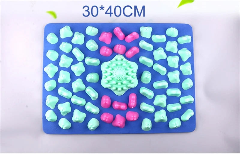 Professional Durable Finger Pressure Plate Reflexology Foot Massage Pad Toe Pressure Blood Circulation Plate Mat For Massager