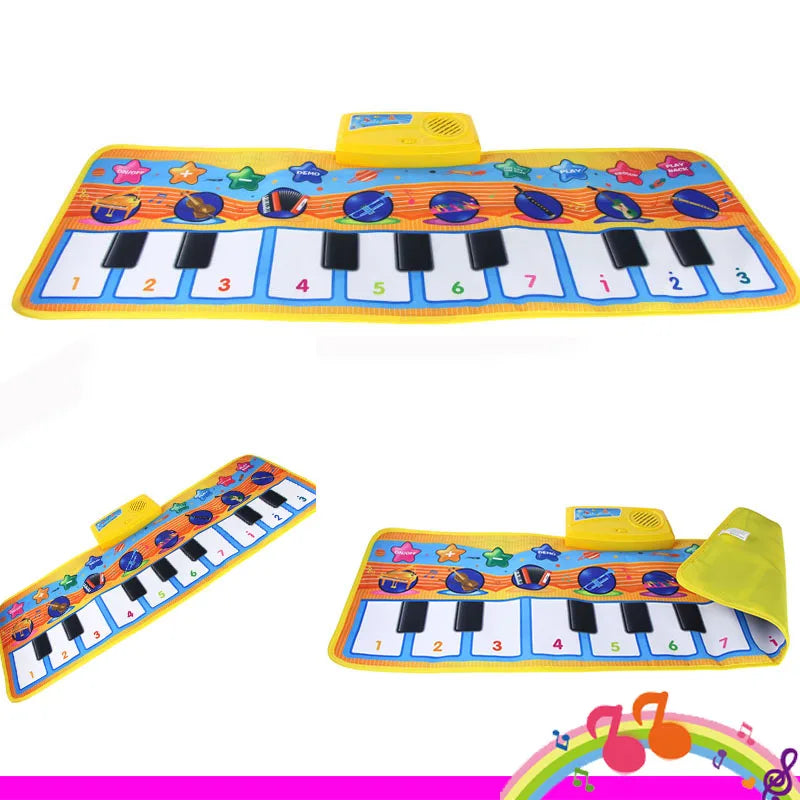 Piano Mat for Kids Children Fitness Keyboard Play Music Carpet