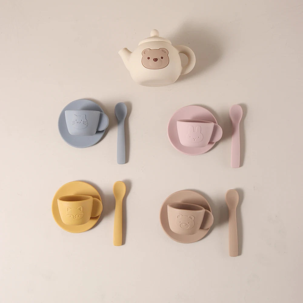 Food grade silicone Tea play Set