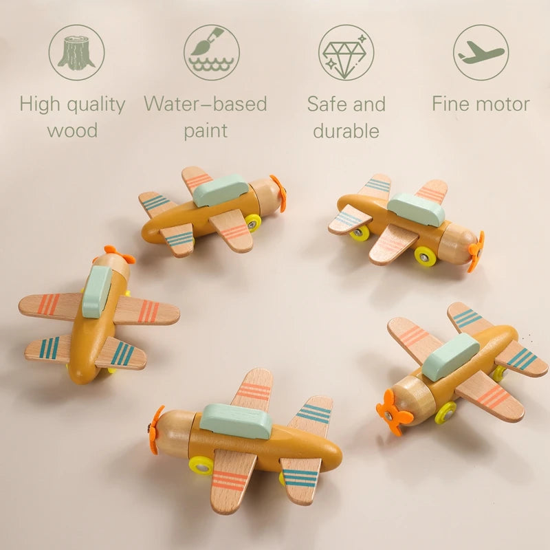 Wooden Train Birthday Toy  Montessori