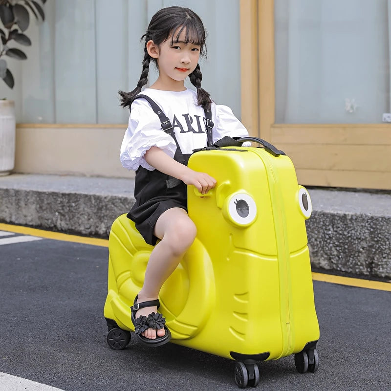 Suitcase for Children Can Sit to Ride on Luggage