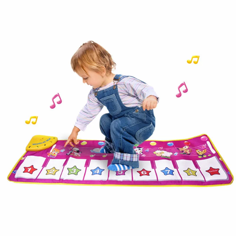 Piano Mat for Kids Children Fitness Keyboard Play Music Carpet