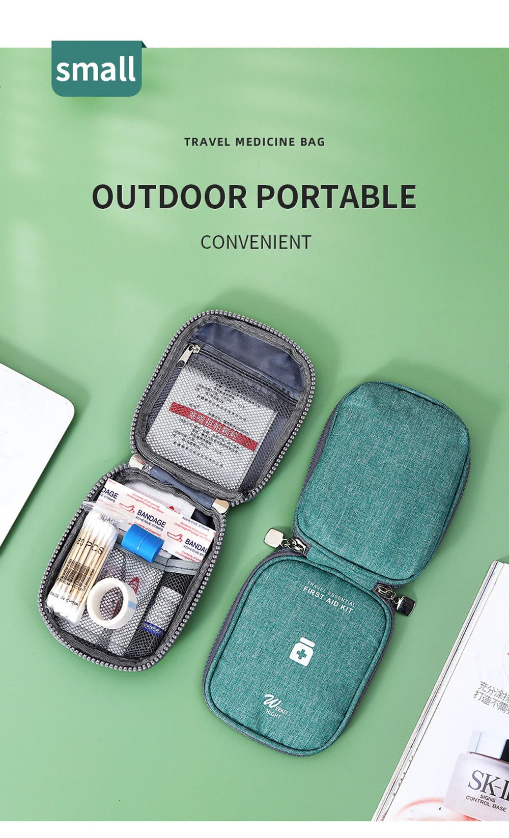 Mini Portable Medicine Storage Bag