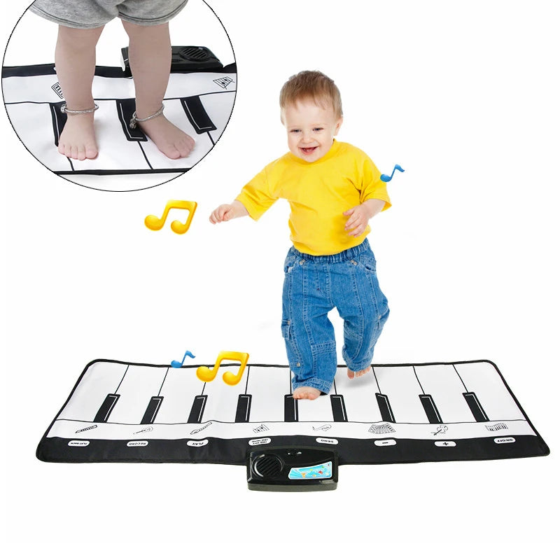 Piano Mat for Kids Children Fitness Keyboard Play Music Carpet
