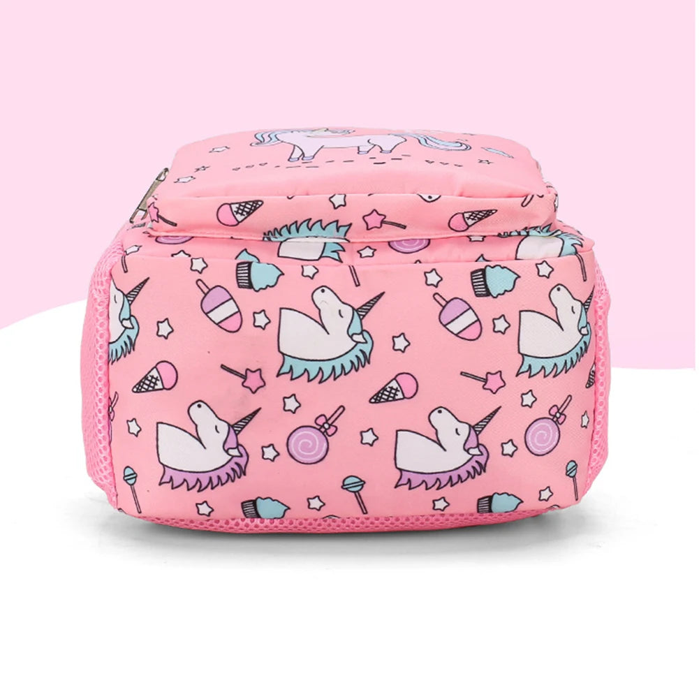 Cute Kindergarten Waterproof Backpack Cartoon Horse Girl Boy School Bags Satchel